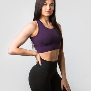 Alphalete Athletic Revival Vault Bra Purple Noir